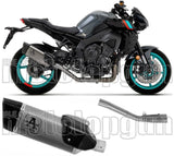 Complete Exhaust System Without Catalytic Converter And Without Sound Certification Pista Full Titanium Carbon - Arrow Special Parts Compatible With Yamaha Mt-10 (2022-2024)