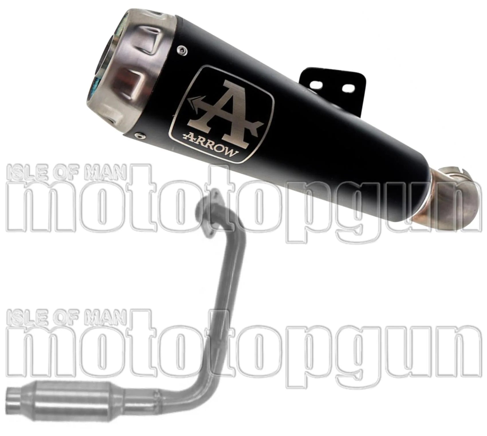 Complete Exhaust System Without Catalytic Converter And Without Sound Certification Pro-Race Black Nichrom Stainless Steel - Arrow Special Parts Compatible With Yamaha Xsr 125 (2021-2024)