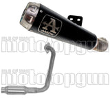 Complete Exhaust System Without Catalytic Converter And Without Sound Certification Pro-Race Black Nichrom Stainless Steel - Arrow Special Parts Compatible With Yamaha Mt-125 (2021-2024)