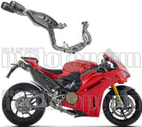 Complete Exhaust System Without Catalytic Converter And Without Sound Certification Pro-Race Competition Evo Black Titanium End Cap Net - Arrow Special Parts Compatible With Ducati Panigale V4 (2025-2026)