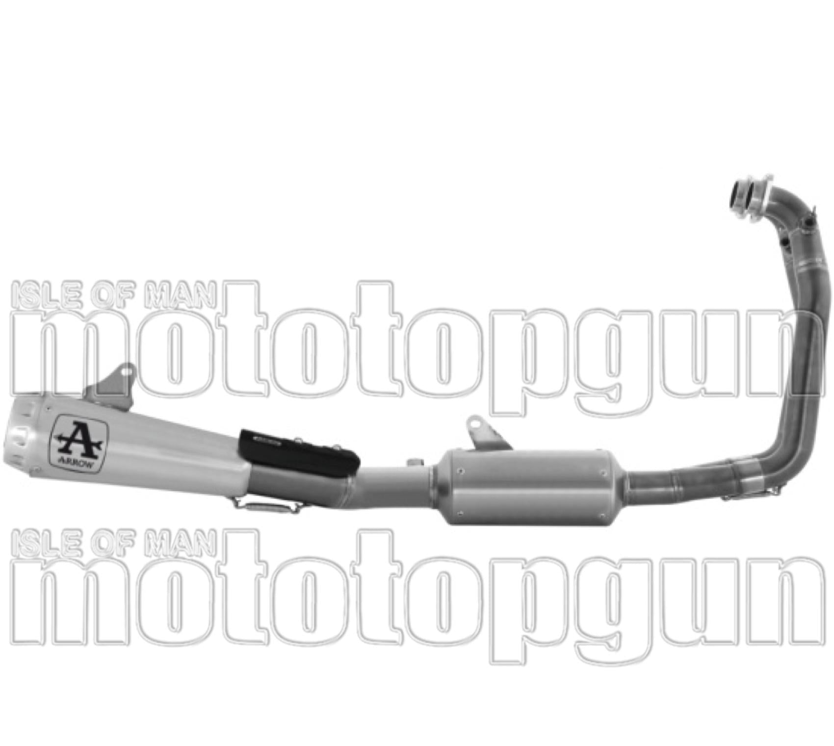 Complete Exhaust System Without Catalytic Converter And Without Sound Certification Pro-Race Competition Evo Titanium - Arrow Special Parts Compatible With Aprilia Rs 660 (2025-2026)