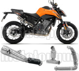 Complete Exhaust System Without Catalytic Converter And Without Sound Certification Pro-Race Titanium - Arrow Special Parts Compatible With Ktm 790 Duke (2025-2026)