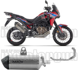 Complete Exhaust System Without Catalytic Converter And Without Sound Certification Sonora Titanium Carbon - Arrow Special Parts Compatible With Honda Crf 1100 L Africa Twin (2024-2026)
