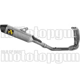 Complete Exhaust System Without Catalytic Converter And Without Sound Certification Veloce Competition Titanium Carby End Cap - Arrow Special Parts Compatible With Triumph Daytona 660 (2024-2026)