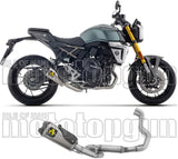 Complete Exhaust System Without Catalytic Converter And Without Sound Certification Works Black Stainless Steel Carby End Cap - Arrow Special Parts Compatible With Suzuki Gsx 8T (2025-2026)