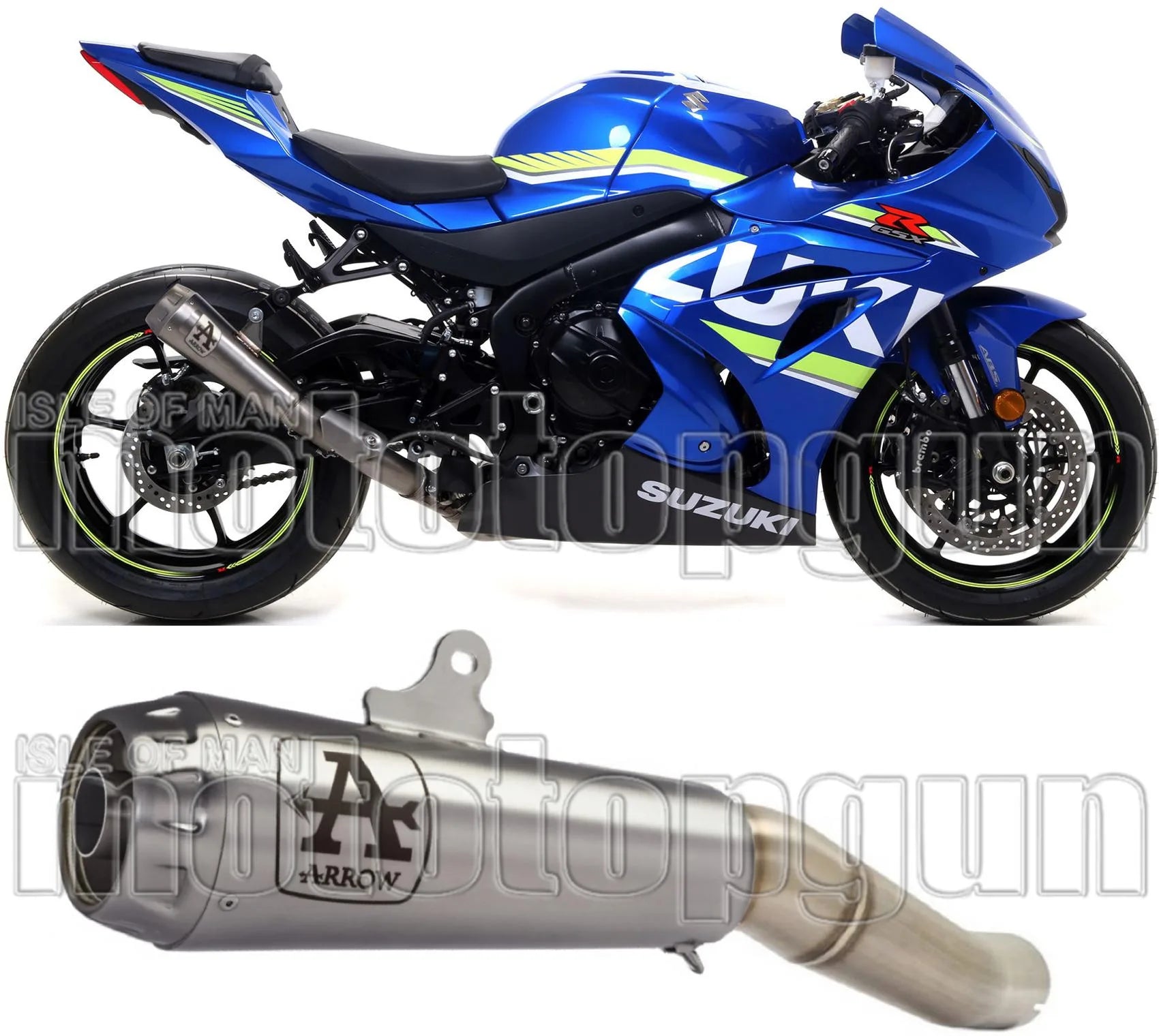 Exhaust Tip Without Sound Certification Pro-Race Titanium Titanium - Arrow Special Parts Compatible With Suzuki Gsx-R 1000 (2017-2020)