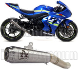 Exhaust Tip Without Sound Certification Pro-Race Titanium Titanium - Arrow Special Parts Compatible With Suzuki Gsx-R 1000 (2017-2020)