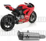 Exhaust Tip Without Sound Certification Works Titanium Carbon - Arrow Special Parts Compatible With Ducati Panigale V2 (2020-2024)