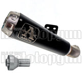 Exhaust Tip Without Sound Certification Pro-Race Black Nichrom Stainless Steel - Arrow Special Parts Compatible With Suzuki Gsx-R 1000 R (2017-2020)
