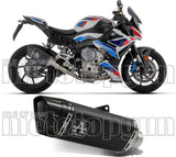 Exhaust Tip Without Sound Certification Pista Black Titanium Carbon - Arrow Special Parts Compatible With Bmw S 1000 Rr (2019-2024)