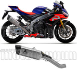 Exhaust Tip Without Sound Certification Pista Titanium Carbon - Arrow Special Parts Compatible With Aprilia Rsv4 1100 Factory (2021-2024)