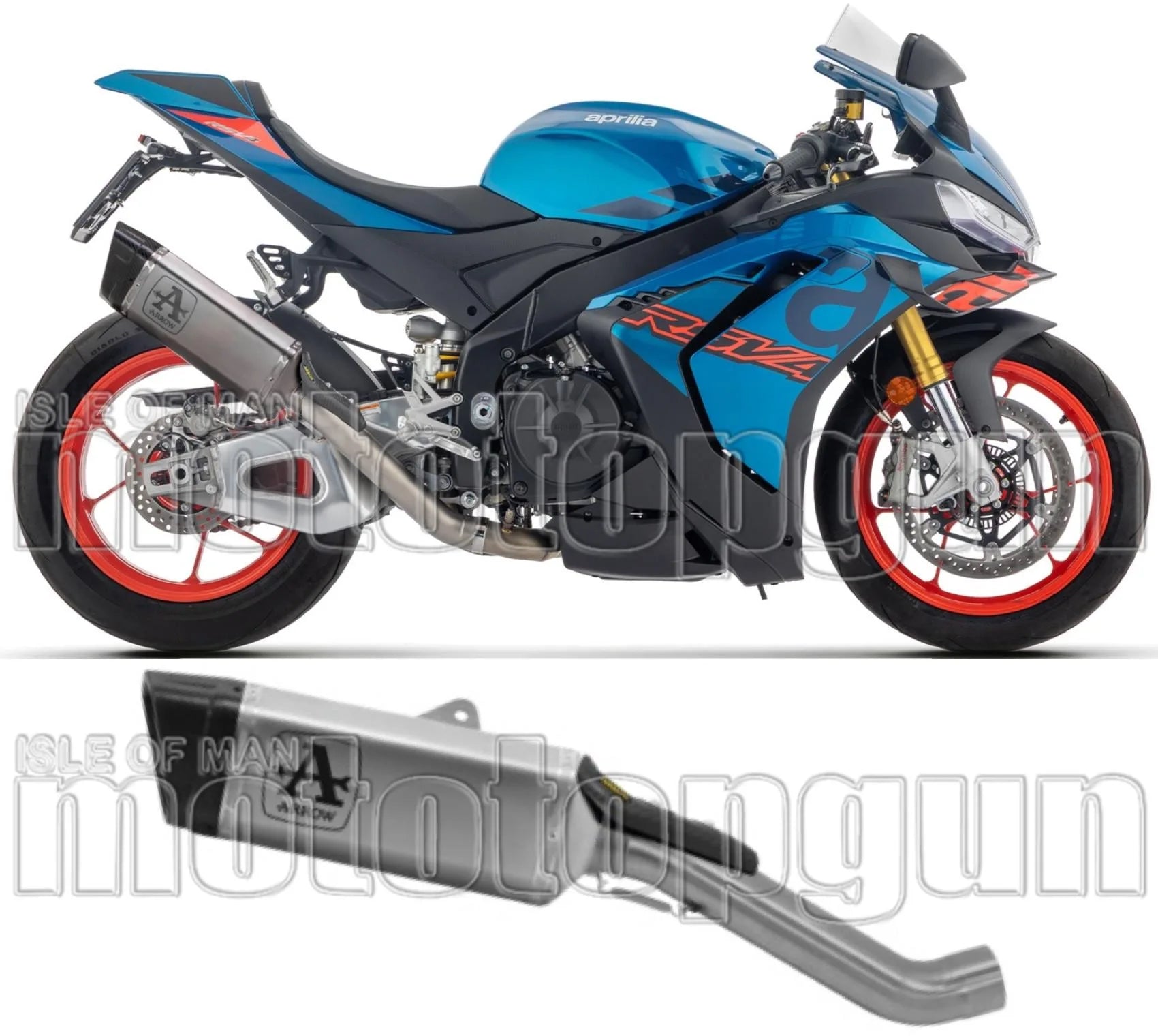 Exhaust Tip Without Sound Certification Pista Titanium Carby End Cap - Arrow Special Parts Compatible With Aprilia Tuono V4 1100 (2025-2026)