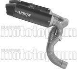 Exhaust Tip Without Sound Certification Black Titanium - Arrow Special Parts Compatible With Ducati Panigale V2 - S (2025-2026)
