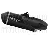 Exhaust Tip Without Sound Certification Sonora Black Titanium Body And Carbon Cap - Arrow Special Parts Compatible With Moto Morini X-Cape 1200 (2026)