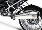 Exhaust Tip Without Sound Certification Conical Stainless Steel Polish - Zard Compatible With Bmw R 1200 (2011-2013)