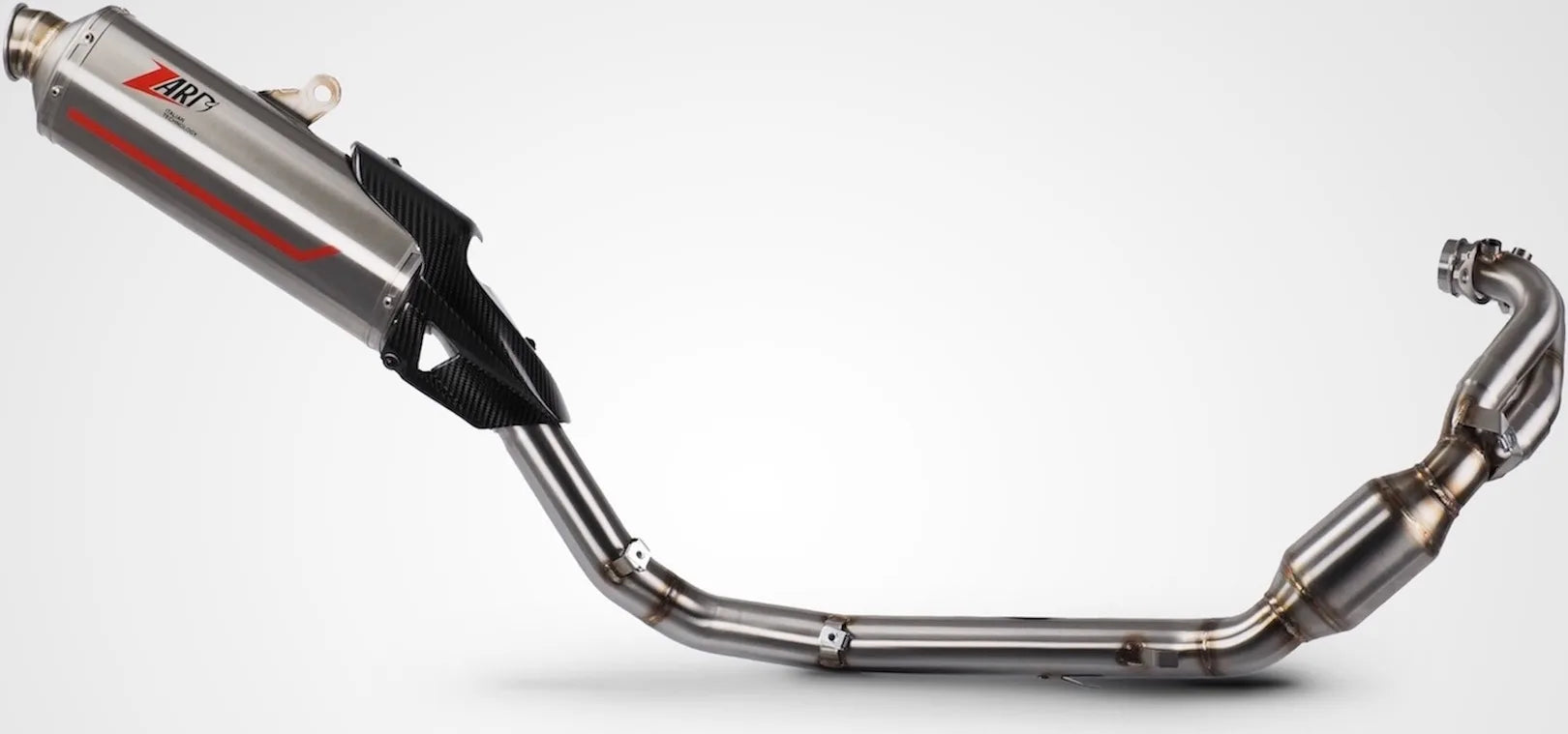 Complete Exhaust System Without Catalytic Converter And Without Sound Certification Sabbia Stainless Steel - Zard Compatible With Aprilia Tuareg 660 (2022-2023)