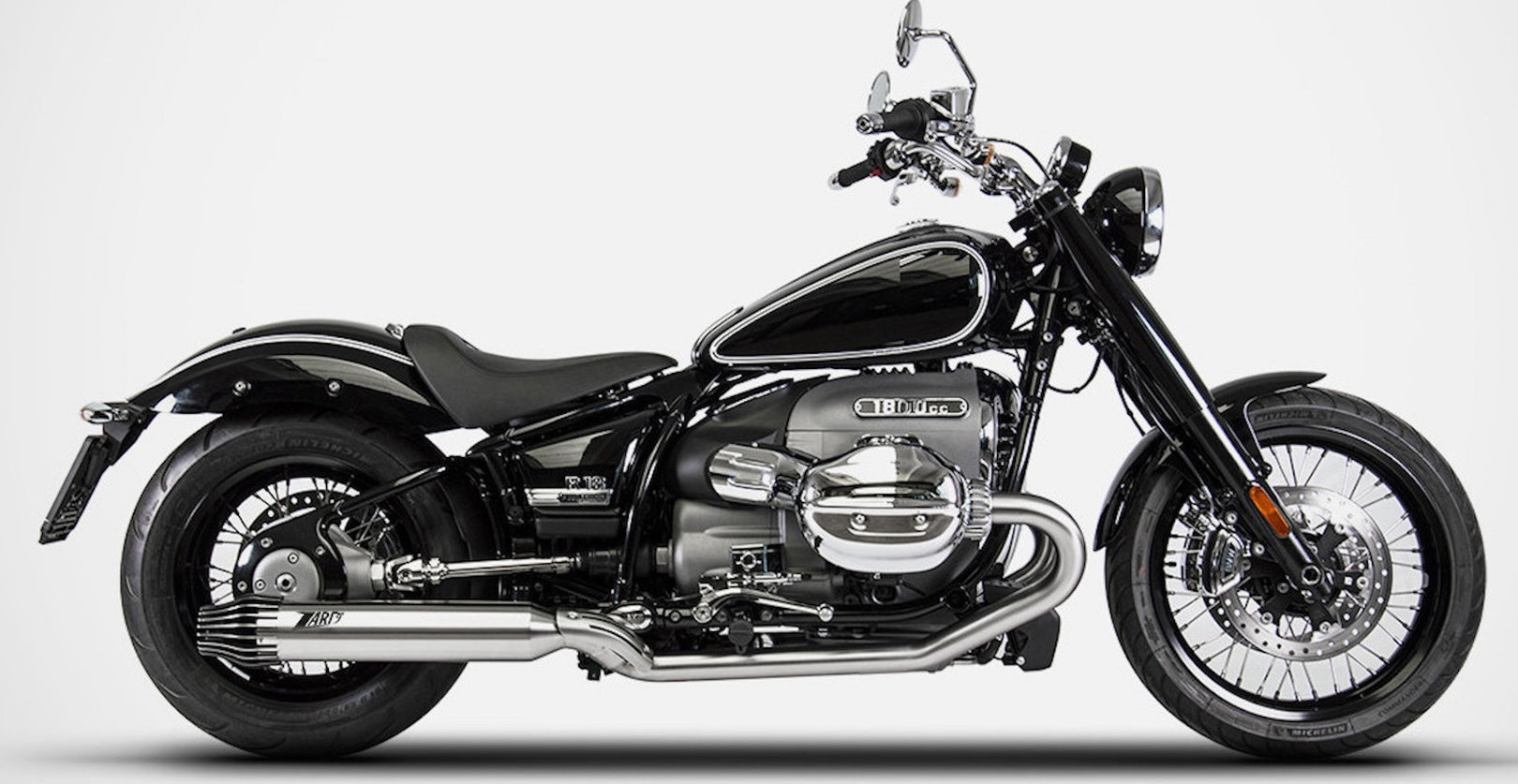 Complete Exhaust System Without Catalytic Converter And Without Sound Certification Stainless Steel - Zard Compatible With Bmw R18 (2020-2023)