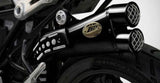 Exhaust Tip Without Sound Certification Special Edition Steel Black - Zard Compatible With Ducati Scrambler 800 (2015-2019)
