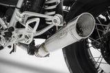 Exhaust Tip Without Sound Certification Gp Stainless Steel - Zard Compatible With Bmw R Nine T 1200 - Pure - Urban G - S (2021-2023)