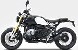 Complete Exhaust System Without Catalytic Converter And Without Sound Certification Bad Child Steel Black - Zard Compatible With Bmw R Nine T 1200 - Pure - Urban G - S (2015-2020)