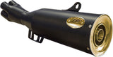 Complete Exhaust System Without Catalytic Converter And Without Sound Certification Steel Black Endcap Bronze - Zard Compatible With Bmw K100 - Rs - Rt - Lt (1983-1989)