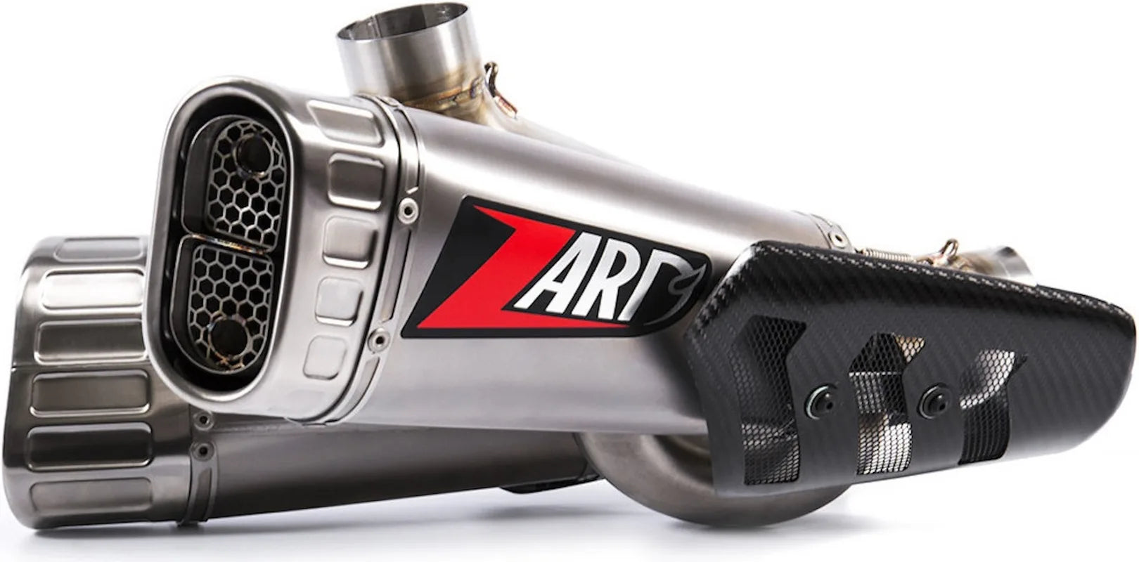 Exhaust Tip Without Sound Certification Compensed Full Titanium Endcap Titanium - Zard Compatible With Ducati Panigale V4S (2018-2023)