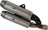Exhaust Tip Without Sound Certification Overlap Titanium - Zard Compatible With Ducati Monster 1100 Evo (2011-2013)
