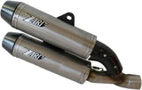 Exhaust Tip Without Sound Certification Overlap Titanium - Zard Compatible With Ducati Monster 1100 Evo (2011-2013)