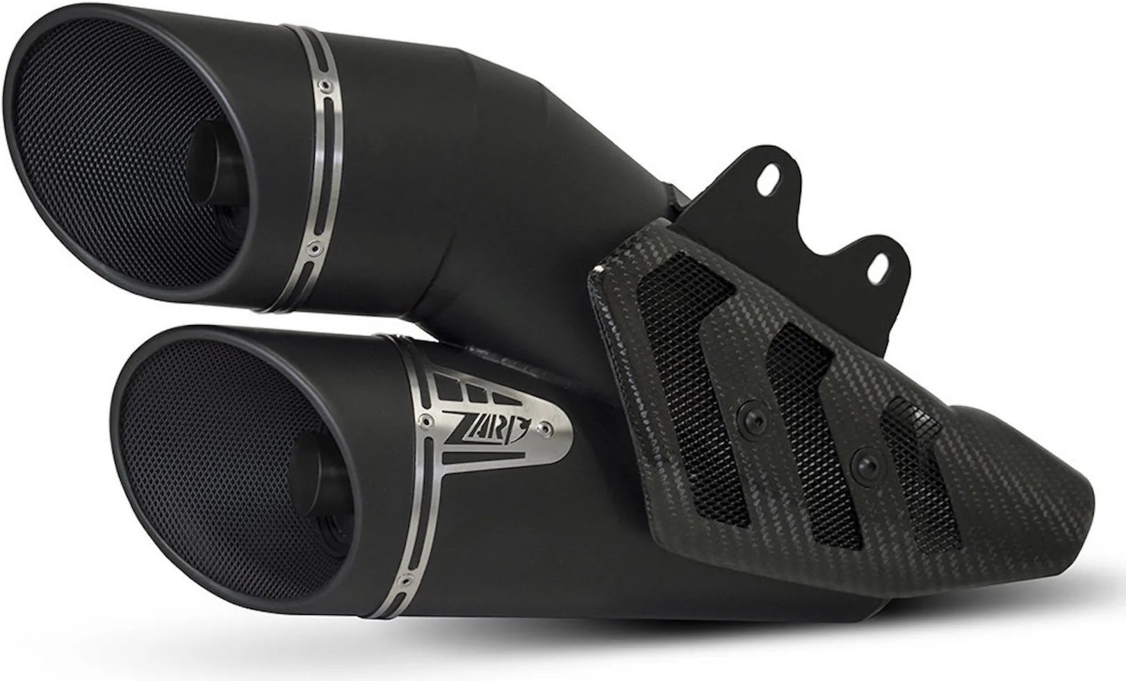 Exhaust Tip Without Sound Certification Steel Black - Zard Compatible With Ducati Xdiavel (2016-2020)