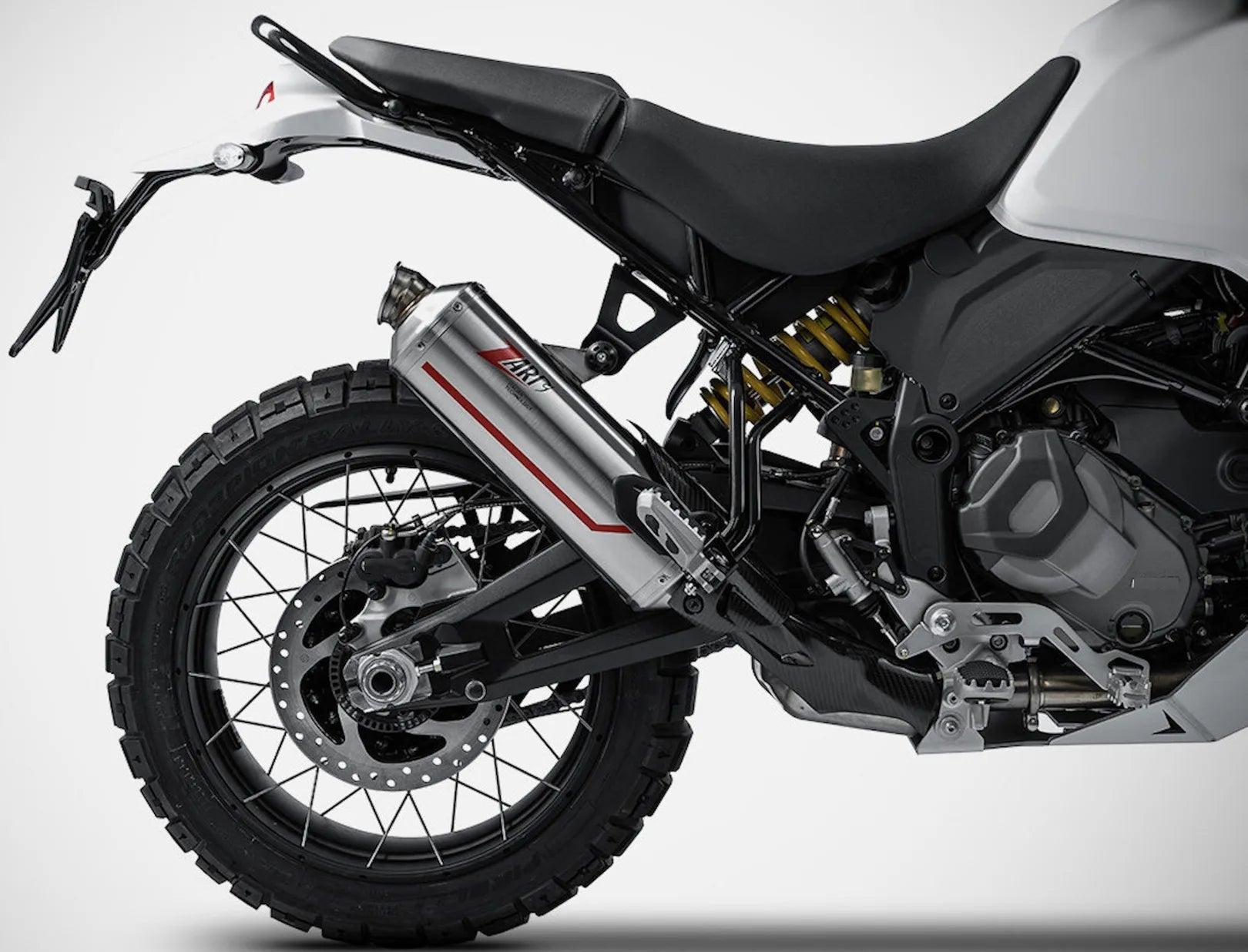 Complete Exhaust System Without Catalytic Converter And Without Sound Certification Sabbia Stainless Steel - Zard Compatible With Ducati Desert-X (2022-2023)