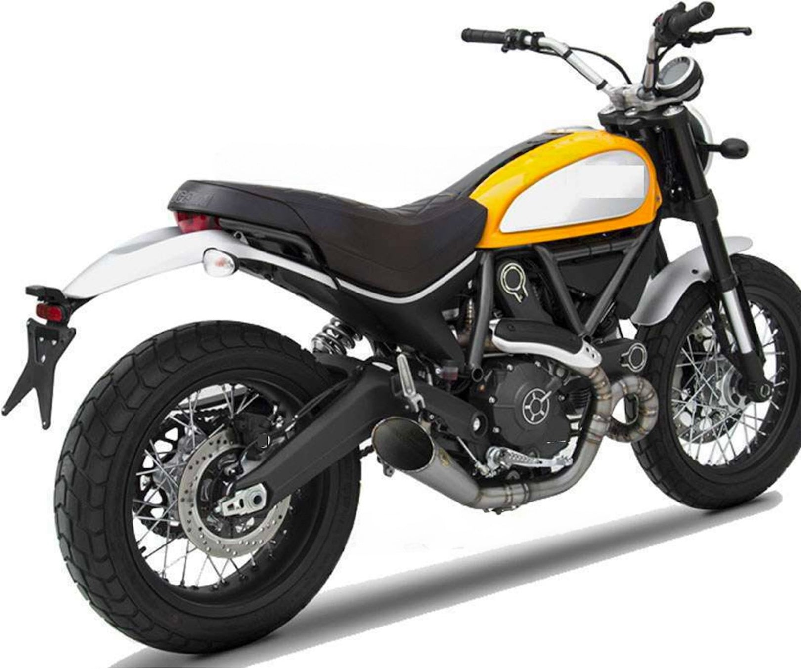 Complete Exhaust System Without Catalytic Converter And Without Sound Certification Conical Titanium Snake Welds - Zard Compatible With Ducati Scrambler 800 (2015-2019)