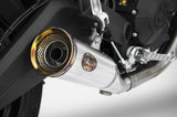 Complete Exhaust System Without Catalytic Converter And Without Sound Certification Zuma Stainless Steel Endcap Bronze - Zard Compatible With Ducati Scrambler 800 (2015-2019)