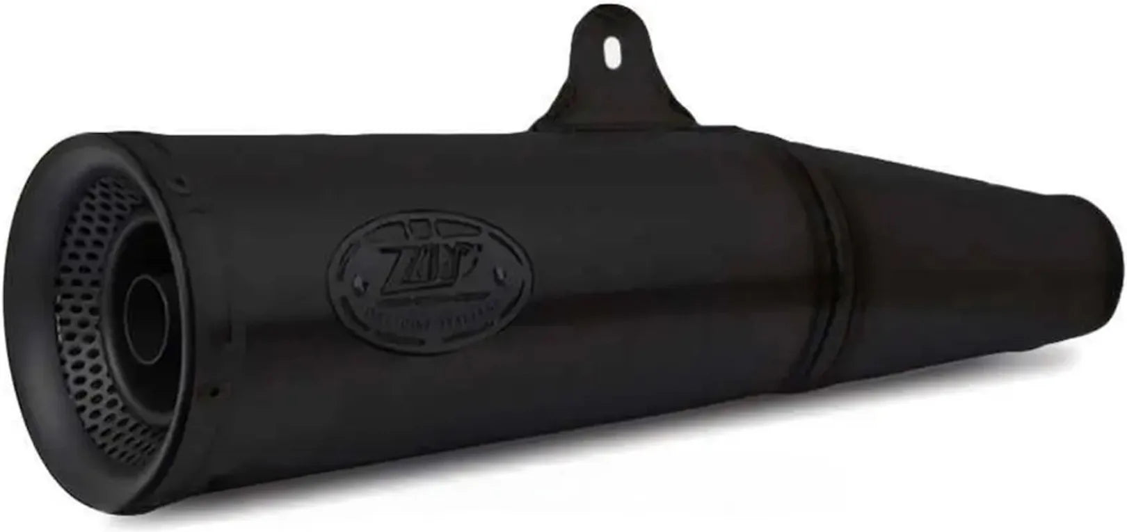 Complete Exhaust System Without Catalytic Converter And Without Sound Certification Zuma Steel Black Endcap Aluminium Black - Zard Compatible With Ducati Scrambler 800 (2015-2016)