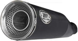 Exhaust Tip Without Sound Certification Zuma Steel Black Endcap Aluminium - Zard Compatible With Ducati Scrambler 800 (2021-2022)