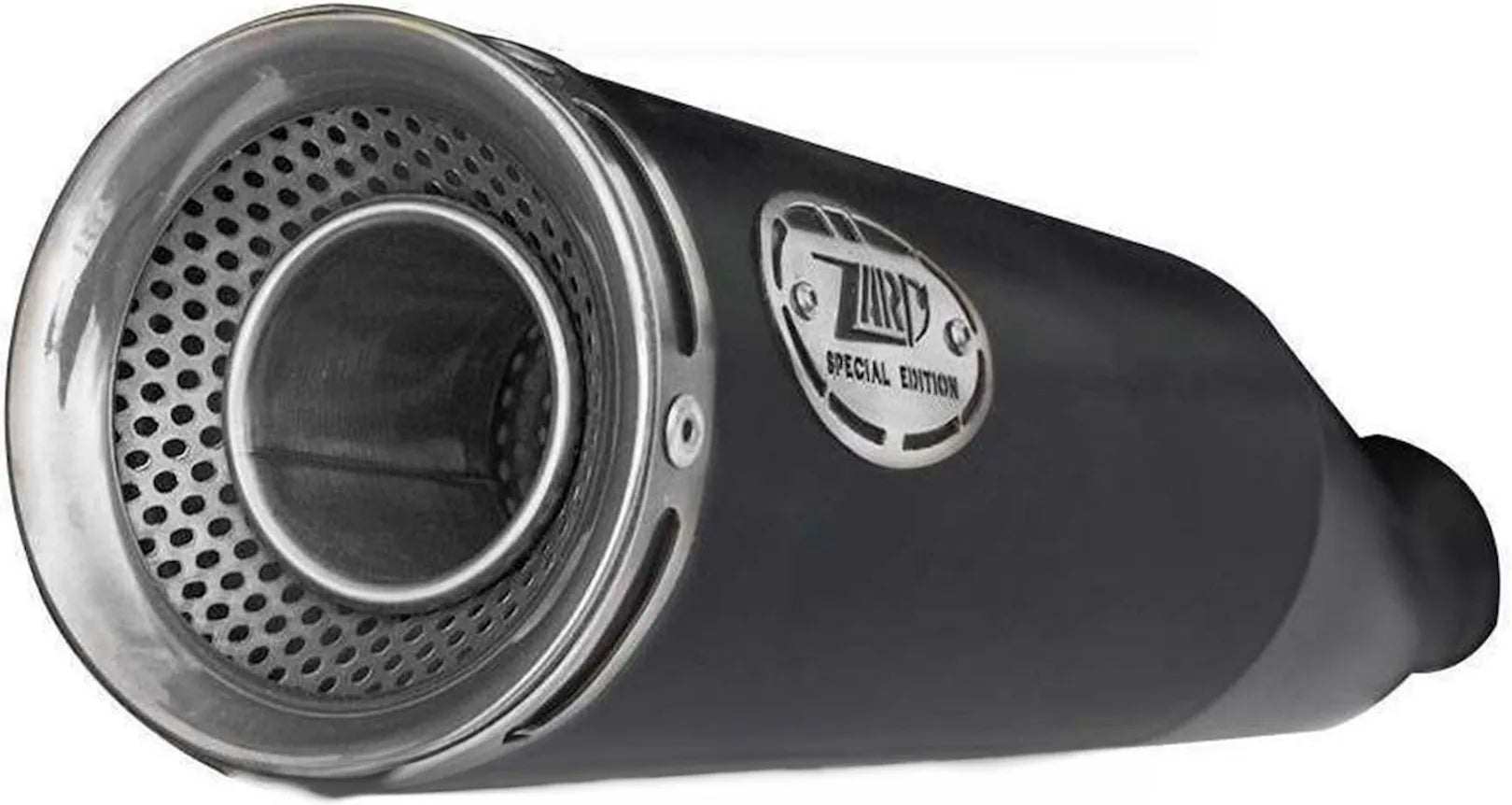 Exhaust Tip Without Sound Certification Zuma Steel Black Endcap Aluminium - Zard Compatible With Ducati Scrambler 800 (2015-2019)