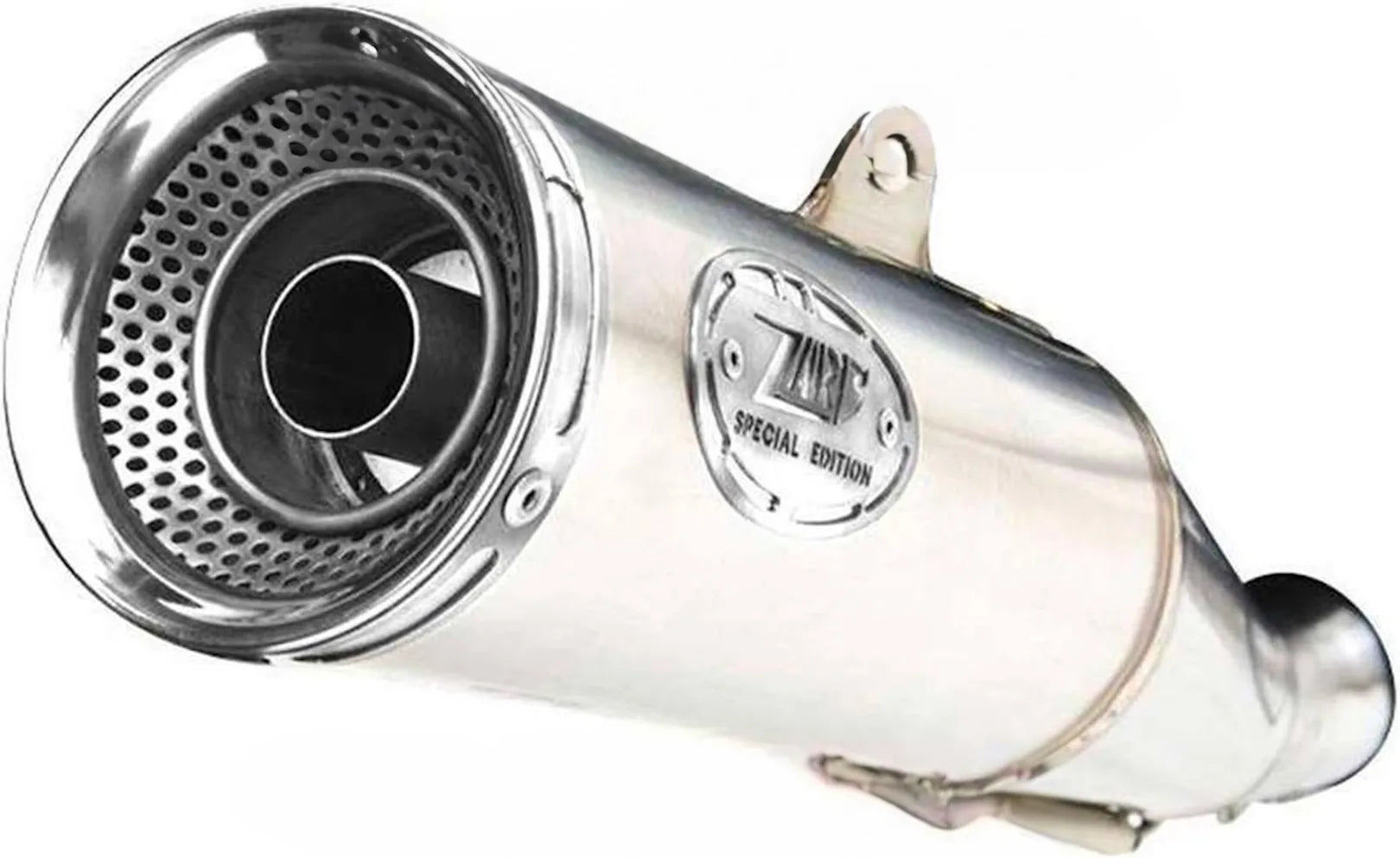 Exhaust Tip Without Sound Certification Zuma Stainless Steel Endcap Aluminium - Zard Compatible With Ducati Scrambler 800 Desert Sled (2021-2022)