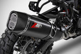 Complete Exhaust System Without Catalytic Converter And Without Sound Certification Steel Black Endcap Carbon - Zard Compatible With Harley-Davidson Pan America 1250 (2020-2023)