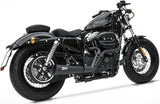 Complete Exhaust System Without Catalytic Converter And Without Sound Certification Sport Steel Black - Zard Compatible With Harley-Davidson Sportster (2003-2013)