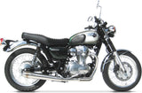 Complete Exhaust System Without Catalytic Converter And Without Sound Certification Conical Stainless Steel Polish - Zard Compatible With Kawasaki W 800 (2010-2017)