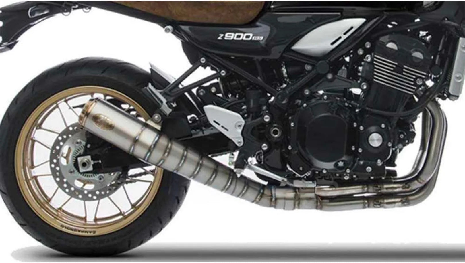 Complete Exhaust System Without Catalytic Converter And Without Sound Certification Stainless Steel - Zard Compatible With Kawasaki Z 900 Rs (2018-2020)