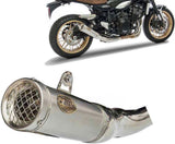 Exhaust Tip Without Sound Certification Stainless Steel - Zard Compatible With Kawasaki Z 900 Rs (2018-2020)