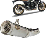 Exhaust Tip Without Sound Certification Stainless Steel - Zard Compatible With Kawasaki Z 900 Rs (2018-2020)
