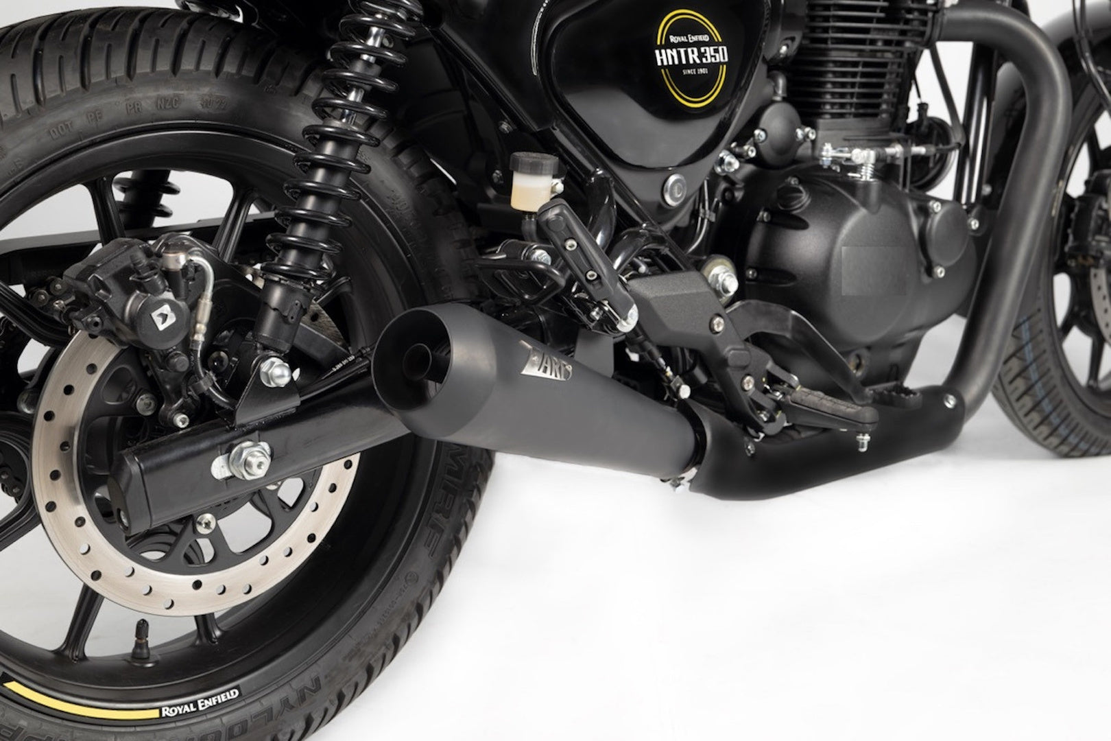 Exhaust Tip Without Sound Certification Steel Black - Zard Compatible With Royal Enfield Hunter 350 (2023)