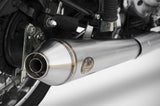 Exhaust Tip Without Sound Certification Conical Stainless Steel Polish - Zard Compatible With Royal Enfield Bullet 500 (2006-2009)