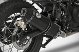 Exhaust Tip Without Sound Certification Penta Low Steel Black Endcap Carbon - Zard Compatible With Royal Enfield Himalayan (2017-2023)