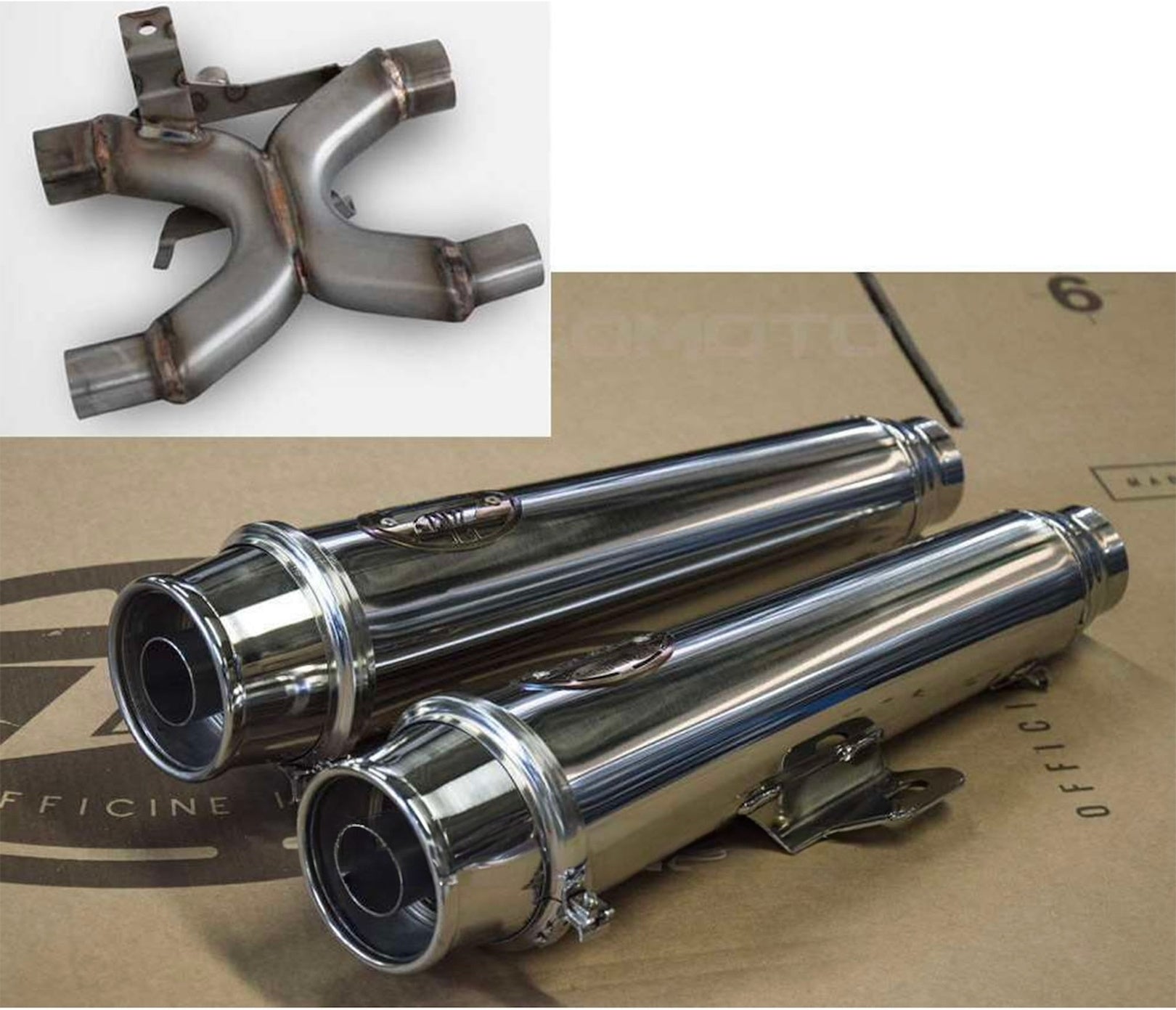 Uncatalysed Exhaust System Without Sound Certification Stainless Steel - Zard Compatible With Triumph Speed Twin 900 (2021-2023)
