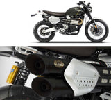 Exhaust Tip Without Sound Certification Steel Black - Zard Compatible With Triumph Scrambler 1200 (2021-2023)