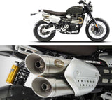 Exhaust Tip Without Sound Certification Stainless Steel - Zard Compatible With Triumph Scrambler 1200 (2021-2023)
