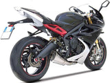 Exhaust Tip Without Sound Certification Short Stainless Steel Endcap Carbon - Zard Compatible With Triumph Daytona 675 (2013-2016)