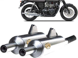 Exhaust Tip Without Sound Certification Bottle Stainless Steel Polish - Zard Compatible With Triumph Bonneville T120 (2016-2020)